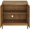 image:imageNathan James Jasper Wood Modern Sideboard Accent Storage Cabinet TV Stand with Fluted Doors for Kitchen or Living Room Warm Pine Set of 3Light Brown