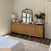 image:imageNathan James Jasper Wood Modern Sideboard Accent Storage Cabinet TV Stand with Fluted Doors for Kitchen or Living Room Warm Pine Set of 3Warm Pine