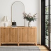 image:imageNathan James Jasper Wood Modern Sideboard Accent Storage Cabinet TV Stand with Fluted Doors for Kitchen or Living Room Warm Pine Set of 3Warm Pine