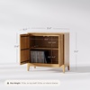 image:imageNathan James Jasper Wood Modern Sideboard Accent Storage Cabinet TV Stand with Fluted Doors for Kitchen or Living Room Warm Pine Set of 3Warm Pine