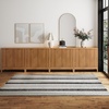 image:imageNathan James Jasper Wood Modern Sideboard Accent Storage Cabinet TV Stand with Fluted Doors for Kitchen or Living Room Warm Pine Set of 3Warm Pine