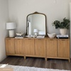 image:imageNathan James Jasper Wood Modern Sideboard Accent Storage Cabinet TV Stand with Fluted Doors for Kitchen or Living Room Warm Pine Set of 3Warm Pine