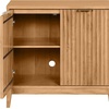 image:imageNathan James Jasper Wood Modern Sideboard Accent Storage Cabinet TV Stand with Fluted Doors for Kitchen or Living Room Warm Pine Set of 3Warm Pine