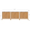 image:imageNathan James Jasper Wood Modern Sideboard Accent Storage Cabinet TV Stand with Fluted Doors for Kitchen or Living Room Warm Pine Set of 3Warm Whitewarm Pine