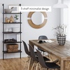 image:imageNathan James Theo Industrial Pipe 3Shelf amp 5Shelf Ladder Bookshelves Rustic OakMatte Black and Brown WalnutBlack