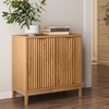 image:imageNathan James Jasper Wood Modern Sideboard Accent Storage Cabinet TV Stand with Fluted Doors for Kitchen or Living Room Warm Pine Set of 3Warm Pine