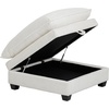 image:imageNathan James Chelsea Modern Corduroy 4Seat Cloud Armless Sectional Sofa Couch amp Storage Ottoman Pearl WhitePearl White