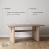 image:imageNathan James Briggs Modern Dining Table for 6 Small Rectangle Dining Table Solid Wood in Raw Oak