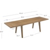image:imageNathan James Solace Mid Century Modern Extendable Dining Table Solid Wood Dining Room Table with Leaf Extension 8Seater Dining Table Light BrownAndy Light Brown