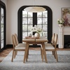 image:imageNathan James Solace Mid Century Modern Extendable Dining Table Solid Wood Dining Room Table with Leaf Extension 8Seater Dining Table Light BrownAndy Light Brown