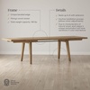image:imageNathan James Solace Mid Century Modern Extendable Dining Table Solid Wood Dining Room Table with Leaf Extension 8Seater Dining Table Light BrownAndy Light Brown