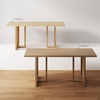 image:imageNathan James Solace Mid Century Modern Extendable Dining Table Solid Wood Dining Room Table with Leaf Extension 8Seater Dining Table Light BrownLight BrownRattan
