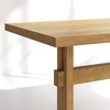 image:imageNathan James Solace Mid Century Modern Extendable Dining Table Solid Wood Dining Room Table with Leaf Extension 8Seater Dining Table Light BrownLight Brown