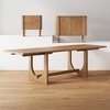 image:imageNathan James Solace Mid Century Modern Extendable Dining Table Solid Wood Dining Room Table with Leaf Extension 8Seater Dining Table Light BrownSolace Light Brown
