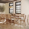 image:imageNathan James Solace Mid Century Modern Extendable Dining Table Solid Wood Dining Room Table with Leaf Extension 8Seater Dining Table Light BrownSolace Light Brown