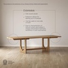 image:imageNathan James Solace Mid Century Modern Extendable Dining Table Solid Wood Dining Room Table with Leaf Extension 8Seater Dining Table Light BrownSolace Light Brown