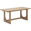 image:imageNathan James Solace Mid Century Modern Extendable Dining Table Solid Wood Dining Room Table with Leaf Extension 8Seater Dining Table Light BrownSolace Light Brown