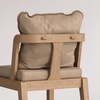 image:imageNathan James Veya Modern Solid Wood Bar Stool with Back and Wraparound Armrests Barrel Bar Stool with Boucle Upholstery Light Brown Set of 3Chuck Brown