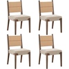 image:imageNathan James Elodia Upholstered Dining Chair Seagrass Back and Padded Seat Dark Brown Set of 4Cove SeagrassDark Brown
