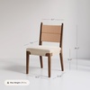 image:imageNathan James Elodia Upholstered Dining Chair Seagrass Back and Padded Seat Dark Brown Set of 4Cove SeagrassDark Brown