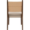 image:imageNathan James Elodia Upholstered Dining Chair Seagrass Back and Padded Seat Dark Brown Set of 4Cove SeagrassDark Brown