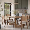 image:imageNathan James Elodia Upholstered Dining Chair Seagrass Back and Padded Seat Dark Brown Set of 4Cove SeagrassDark Brown