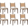 image:imageNathan James Elodia Upholstered Dining Chair Seagrass Back and Padded Seat Dark Brown Set of 4Cove SeagrassDark Brown