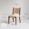 image:imageNathan James Elodia Upholstered Dining Chair Seagrass Back and Padded Seat Dark Brown Set of 4Cove SeagrassDark Brown
