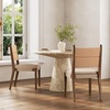 image:imageNathan James Elodia Upholstered Dining Chair Seagrass Back and Padded Seat Dark Brown Set of 4Cove SeagrassDark Brown