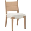 image:imageNathan James Elodia Upholstered Dining Chair Seagrass Back and Padded Seat Dark Brown Set of 4Cove SeagrassRaw Oak