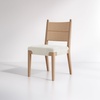image:imageNathan James Elodia Upholstered Dining Chair Seagrass Back and Padded Seat Dark Brown Set of 4Cove SeagrassRaw Oak