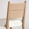 image:imageNathan James Elodia Upholstered Dining Chair Seagrass Back and Padded Seat Dark Brown Set of 4Cove SeagrassRaw Oak