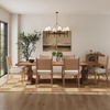 image:imageNathan James Elodia Upholstered Dining Chair Seagrass Back and Padded Seat Dark Brown Set of 4Cove SeagrassRaw Oak