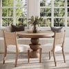 image:imageNathan James Elodia Upholstered Dining Chair Seagrass Back and Padded Seat Dark Brown Set of 4Cove SeagrassRaw Oak