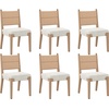 image:imageNathan James Elodia Upholstered Dining Chair Seagrass Back and Padded Seat Dark Brown Set of 4Cove SeagrassRaw Oak