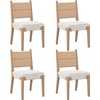 image:imageNathan James Elodia Upholstered Dining Chair Seagrass Back and Padded Seat Dark Brown Set of 4Cove SeagrassRaw Oak