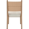 image:imageNathan James Elodia Upholstered Dining Chair Seagrass Back and Padded Seat Dark Brown Set of 4Cove SeagrassRaw Oak
