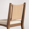image:imageNathan James Elodia Upholstered Dining Chair Seagrass Back and Padded Seat Dark Brown Set of 4Elodia Medium Brown