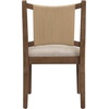 image:imageNathan James Elodia Upholstered Dining Chair Seagrass Back and Padded Seat Dark Brown Set of 4Elodia Medium Brown