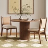 image:imageNathan James Elodia Upholstered Dining Chair Seagrass Back and Padded Seat Dark Brown Set of 4Elodia Medium Brown