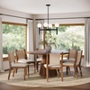 image:imageNathan James Elodia Upholstered Dining Chair Seagrass Back and Padded Seat Dark Brown Set of 4Elodia Medium Brown