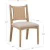 image:imageNathan James Elodia Upholstered Dining Chair Seagrass Back and Padded Seat Dark Brown Set of 4Elodia Natural FlaxSeagrass
