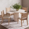 image:imageNathan James Elodia Upholstered Dining Chair Seagrass Back and Padded Seat Dark Brown Set of 4Elodia Natural FlaxSeagrass