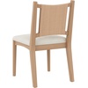 image:imageNathan James Elodia Upholstered Dining Chair Seagrass Back and Padded Seat Dark Brown Set of 4Elodia Raw Oak