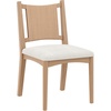 image:imageNathan James Elodia Upholstered Dining Chair Seagrass Back and Padded Seat Dark Brown Set of 4Elodia Raw Oak