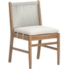 image:imageNathan James Elodia Upholstered Dining Chair Seagrass Back and Padded Seat Dark Brown Set of 4Light BrownGray