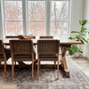 image:imageNathan James Elodia Upholstered Dining Chair Seagrass Back and Padded Seat Dark Brown Set of 4Natural Brown