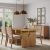 image:imageNathan James Elodia Upholstered Dining Chair Seagrass Back and Padded Seat Dark Brown Set of 4Natural FlaxSeagrass