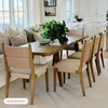 image:imageNathan James Elodia Upholstered Dining Chair Seagrass Back and Padded Seat Dark Brown Set of 4Natural FlaxSeagrass