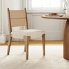 image:imageNathan James Elodia Upholstered Dining Chair Seagrass Back and Padded Seat Dark Brown Set of 4Natural FlaxSeagrass